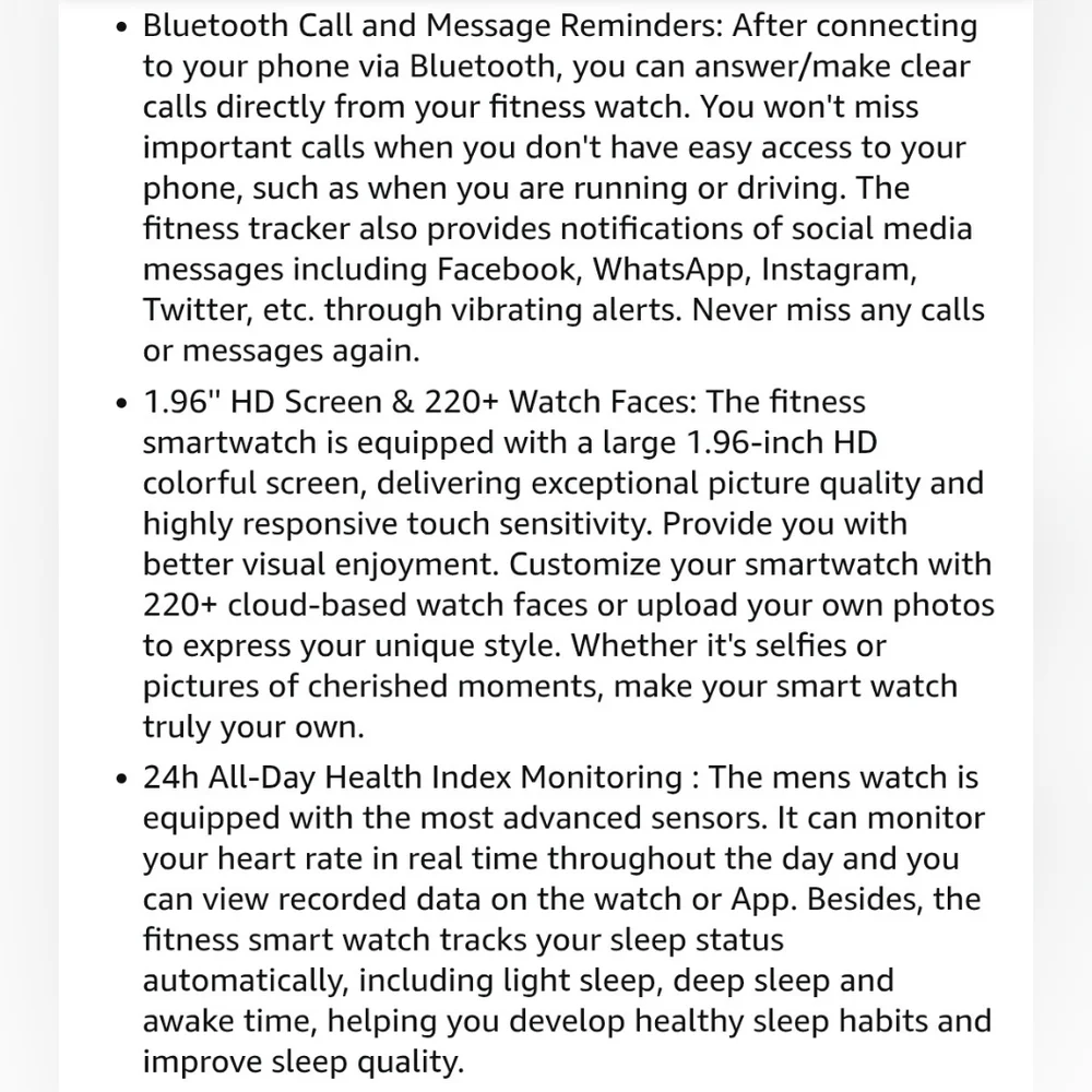 Black Smartwatch with Fitness Tracking and Heart Rate Monitor